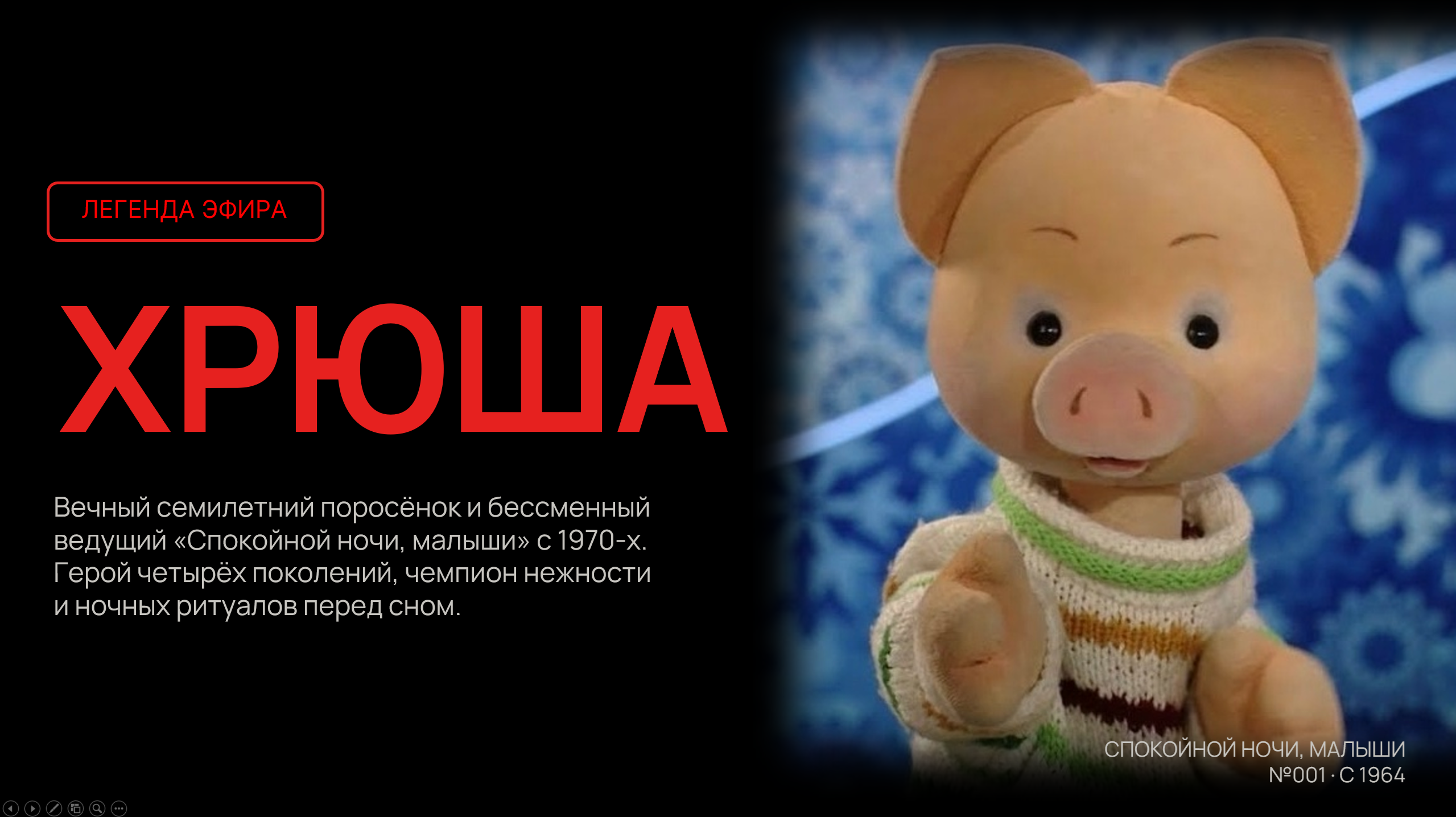 Превью шаблона «Спокойной ночи, малыши»